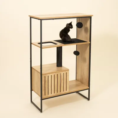 Modern Living Katzenkletterhaus Celle - ca. L 77 x B 34 x H 114 cm Modern Living Katzenkletterhaus Celle - ca. L 77 x B 34 x H 114 cm