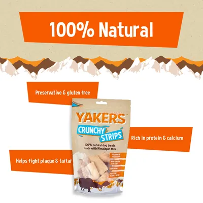 YAKERS Crunchy Strips - Saver Pack: Peanut Butter (3 x 70g) YAKERS Crunchy Strips - Saver Pack: Peanut Butter (3 x 70g)