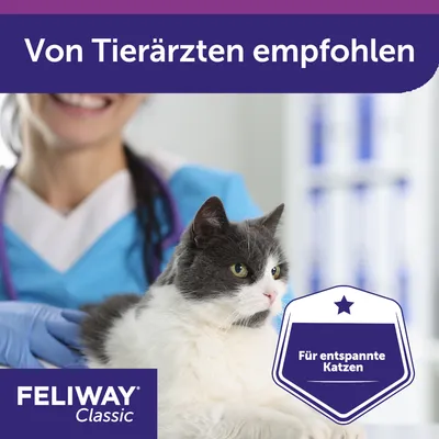 Feliway Classic. Von Tierärzten empfohlen. Für entspannte Katzen.