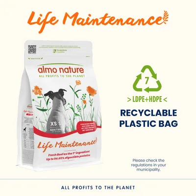 Almo Nature Life Maintenance Small Adult Beef & Rice Almo Nature Life Maintenance Small Adult Beef & Rice
