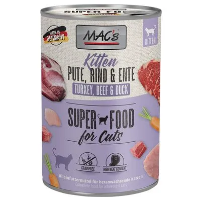 Ekonomipack: MAC's Cat kattfoder 12 x 400 g