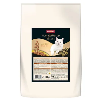 Animonda Vom Feinsten Deluxe Adult gabonamentes száraz macskaeledel, 10 kg csomag.