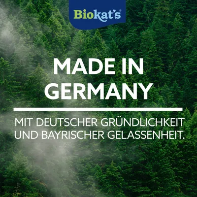Biokat's. Made in Germany mit deutscher Gründlichkeit und bayrischer Gelassenheit.