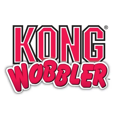 KONG Wobbler. Varemærke for interaktivt legetøj til kæledyr.