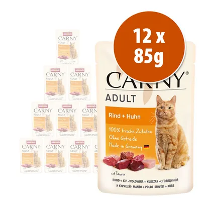 Animonda Carny Adult 12 x 85 g em saquetas