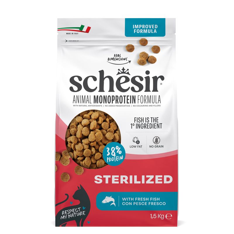Schesir Sterilised with Fish - cat dry food