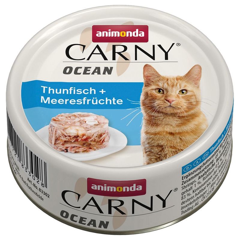 animonda Carny Ocean 24 x 80 g Pacco misto Umido per gatto