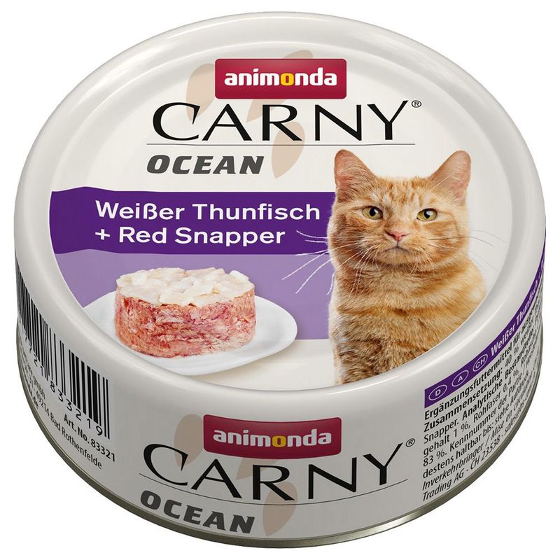 animonda Carny Ocean 24 x 80 g Pacco misto Umido per gatto