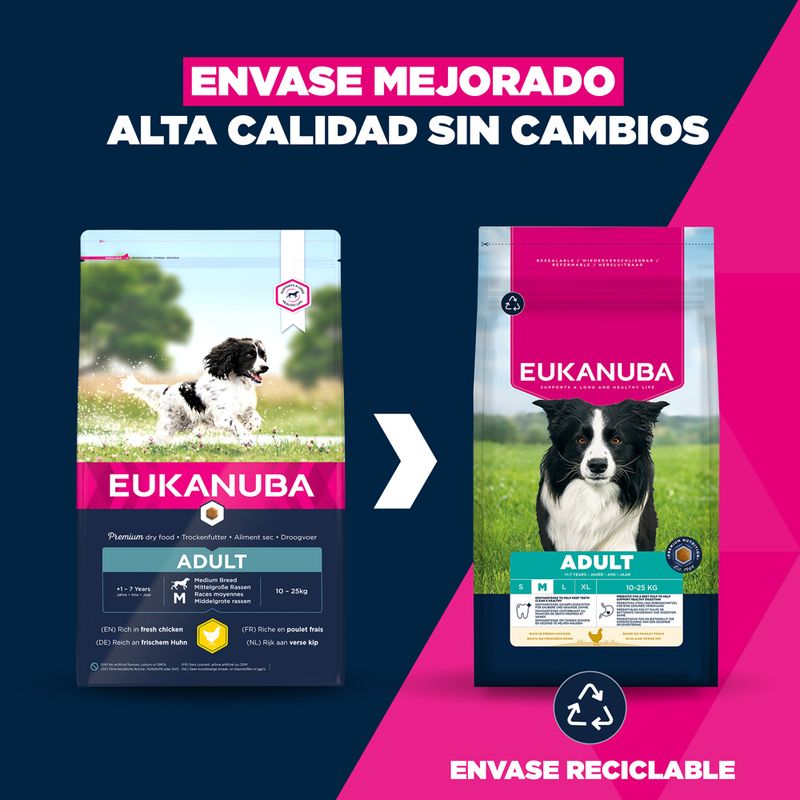 Eukanuba Premium Nutrition Adult Medium Breed pollo