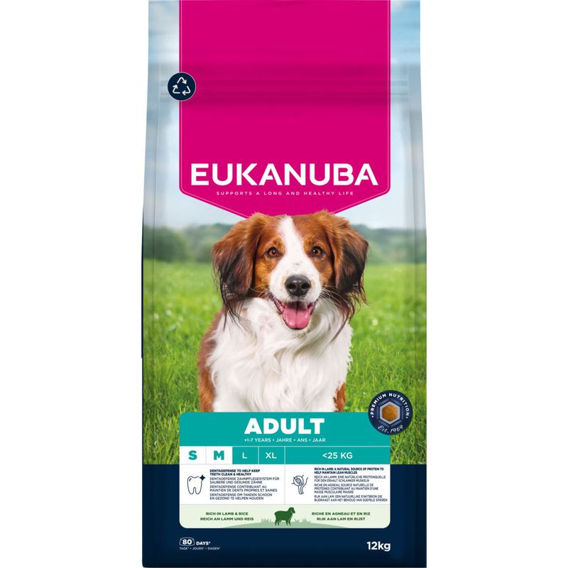 Eukanuba Adult Small & Medium Breed Lamm & Reis