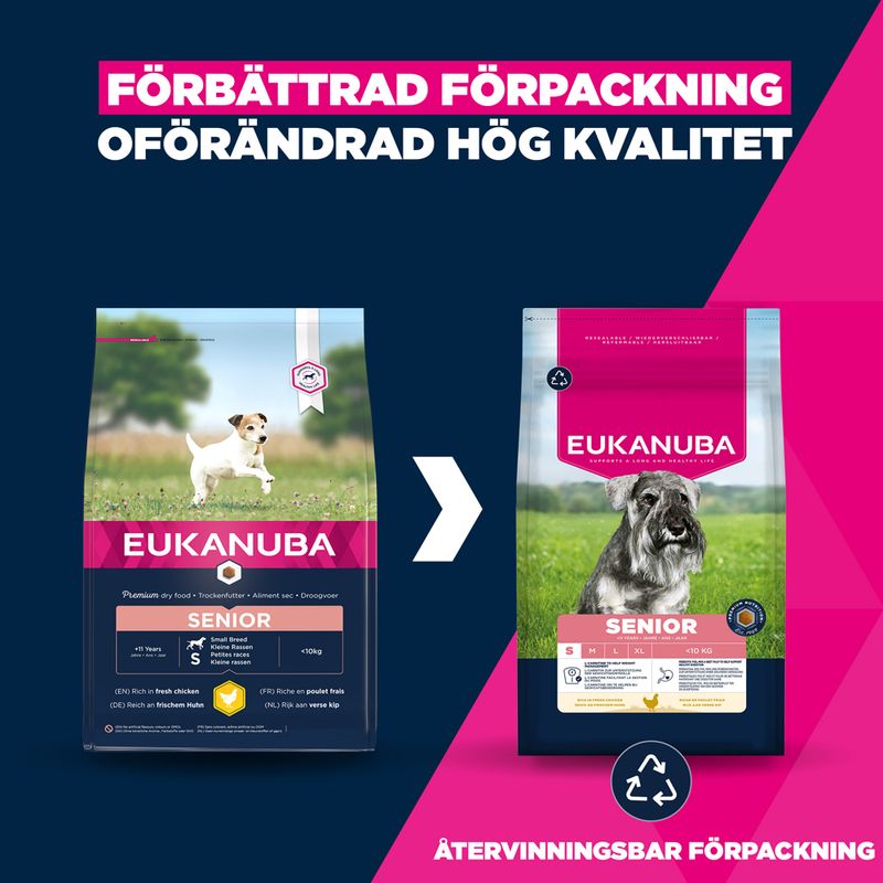 Eukanuba Premium Nutrition Senior Small Breed Chicken