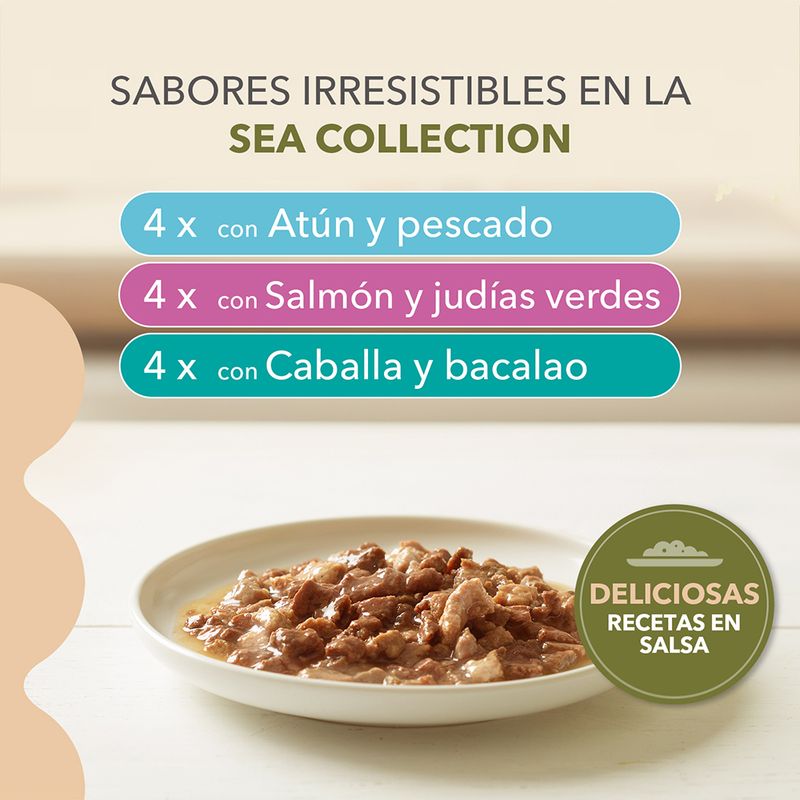 IAMS Advanced Nutrition Grain Free Sea Collection en salsa