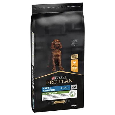 Purina Pro Plan Large Athletic Puppy <2, conținut ridicat de proteine, Nr. 1 pui, Healthy Start, pachet 12 kg.