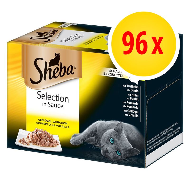 Super-Sparpaket: Sheba Varietäten Schälchen 96 x 85 g