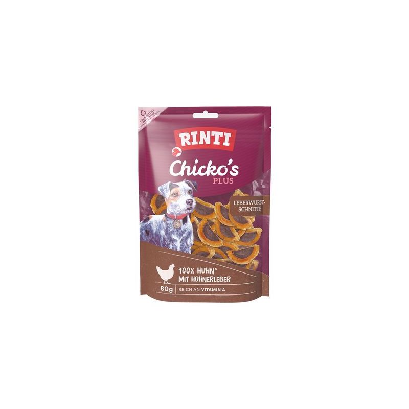 RINTI Chicko Plus Leverworstplakjes