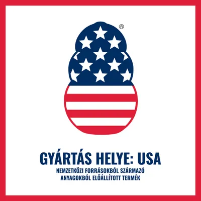 Gyártási hely: USA. Nemzetközi forrásból származó anyagokból készült termék.