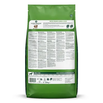 Arden Grange Daily 1+ Adult with Fresh Lamb & Rice - 12kg