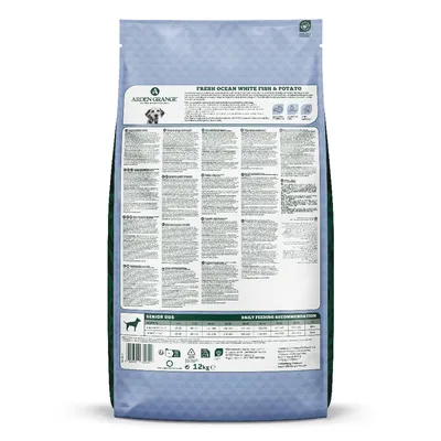 Arden Grange Sensitive 7+ Senior/Light with Fresh Ocean White Fish & Potato - 12kg Arden Grange Sensitive 7+ Senior/Light with Fresh Ocean White Fish & Potato - 12kg