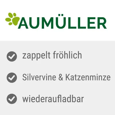 AUMÜLLER, zappelt fröhlich, Silvervine & Katzenminze, wiederaufladbar (texte en allemand)