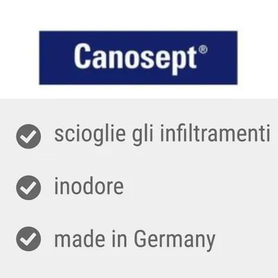 Canosept, scioglie gli infiltramenti, inodore, made in Germany