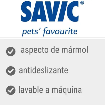 SAVIC pets' favourite. Aspecto de mármol, antideslizante, lavable a máquina.
