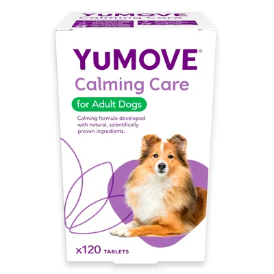 YuMOVE Calming Care for Adult Dogs, calming formula with natural, scientifically proven ingredients, 120 tablets pack
