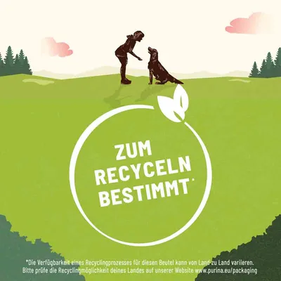 Namijenjeno za recikliranje. Dostupnost procesa recikliranja ovisi o zemlji. Provjerite mogućnosti na purina.eu/packaging.