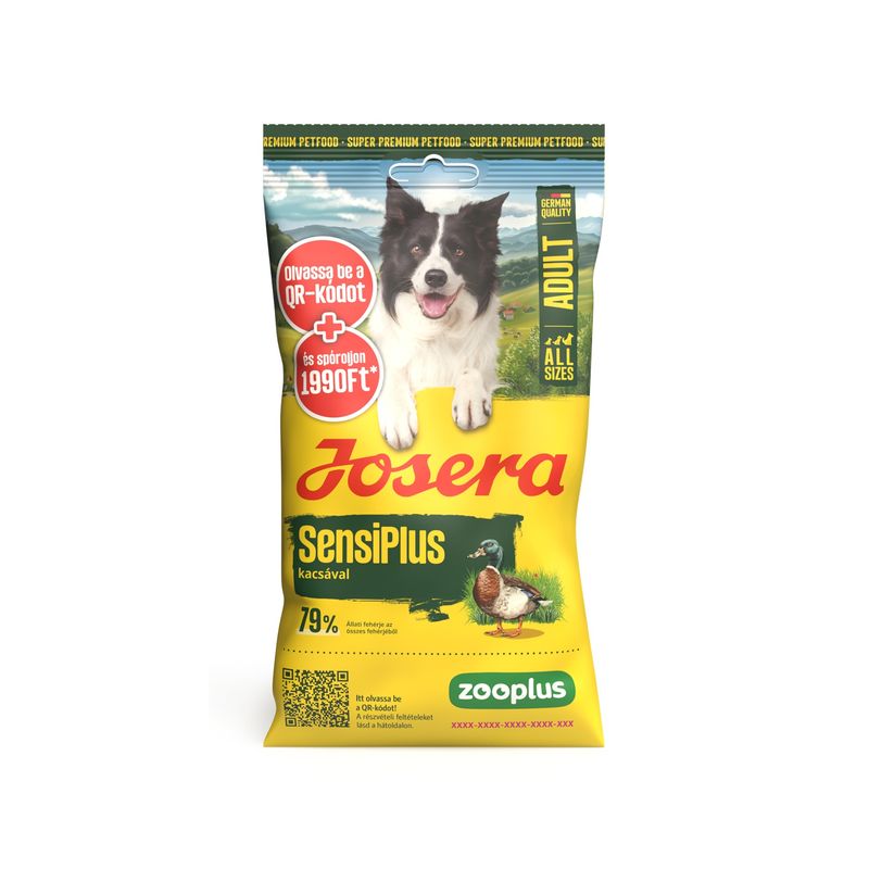 150 g Josera Adult SensiPlus Duck ajándékba 