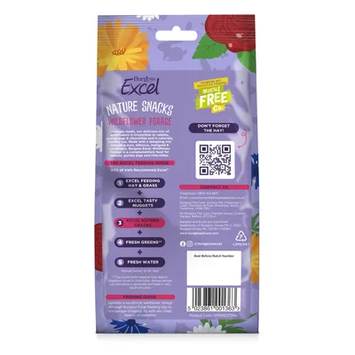 Burgess Excel Nature Snacks Wildflower Forage - 75g