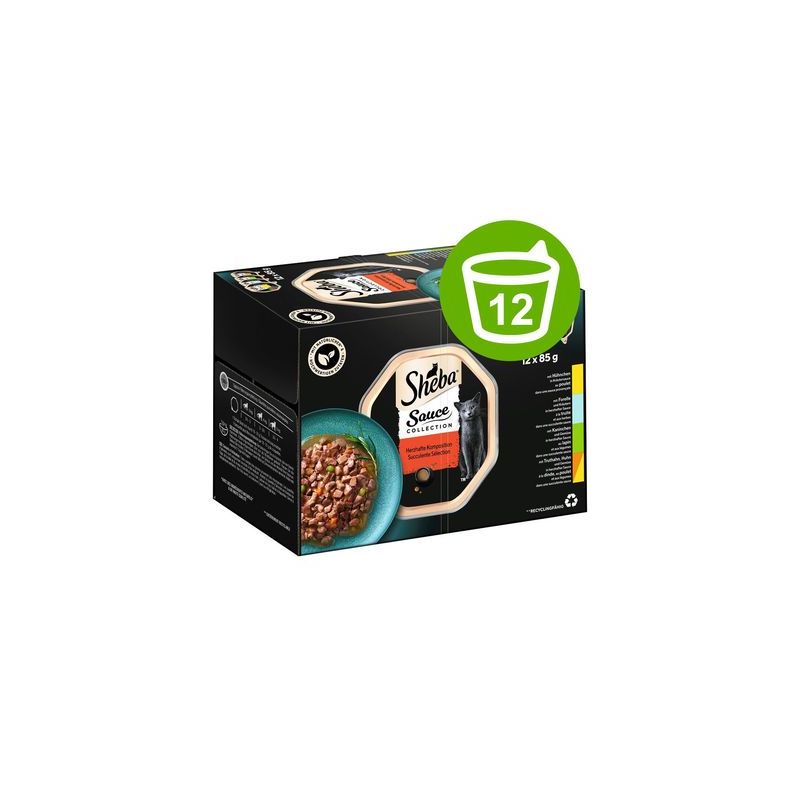Sheba Variaties in Kuipjes Kattenvoer 12 x 85 g