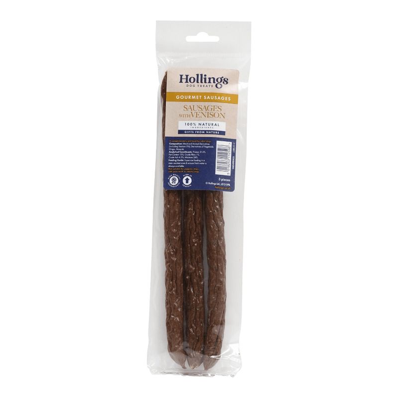 Hollings Hollings Sausages Venison Adult Dry Dog Food pet food packaging