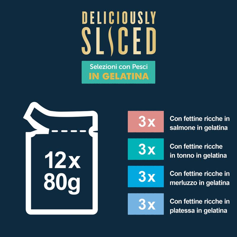 Felix Fettine al vapore 12 x 80 g Alimento umido per gatto