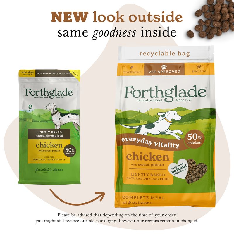 Forthglade Lightly Baked Natural Chicken with Sweet Potato