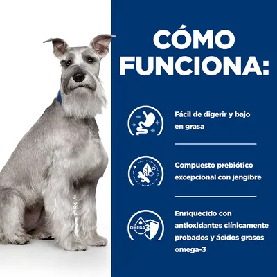 Cómo funciona: Fácil de digerir y bajo en grasa. Compuesto prebiótico excepcional con jengibre. Enriquecido con antioxidantes clínicamente probados y ácidos grasos omega-3.