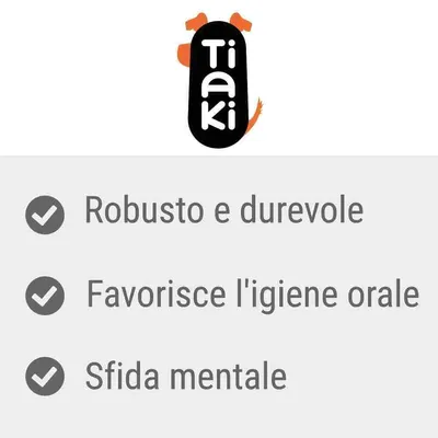 Tiaki. Robusto e durevole. Favorisce l'igiene orale. Sfida mentale.
