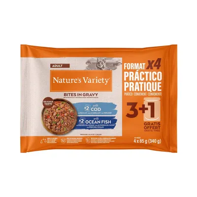 Nature's Variety Bites in Saus 44 x 85 g Kattenvoer