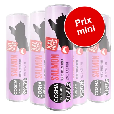 Lot Cosma Snackies XXL Friandises lyophilisées pour chat
