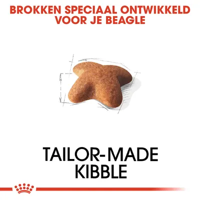 Brokken speciaal ontwikkeld voor je Beagle. Tailor-made kibble.