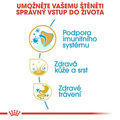 Umožněte vašemu štěněti správný vstup do života. Podpora imunitního systému, zdravá kůže a srst, zdravé trávení.