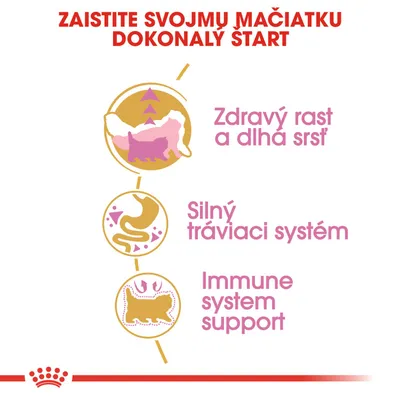 Zaistite svojmu mačiatku dokonalý štart. Zdravý rast a dlhá srsť, silný tráviaci systém, immune system support.