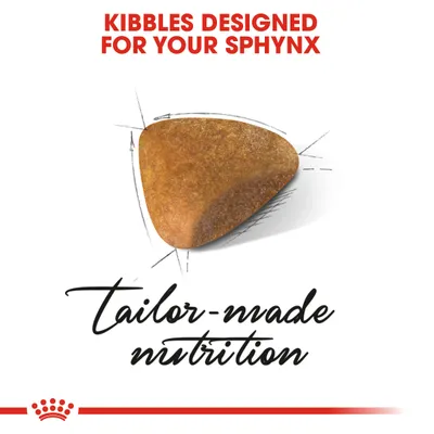 Kibbles designed for your Sphynx. Tailor-made nutrition.