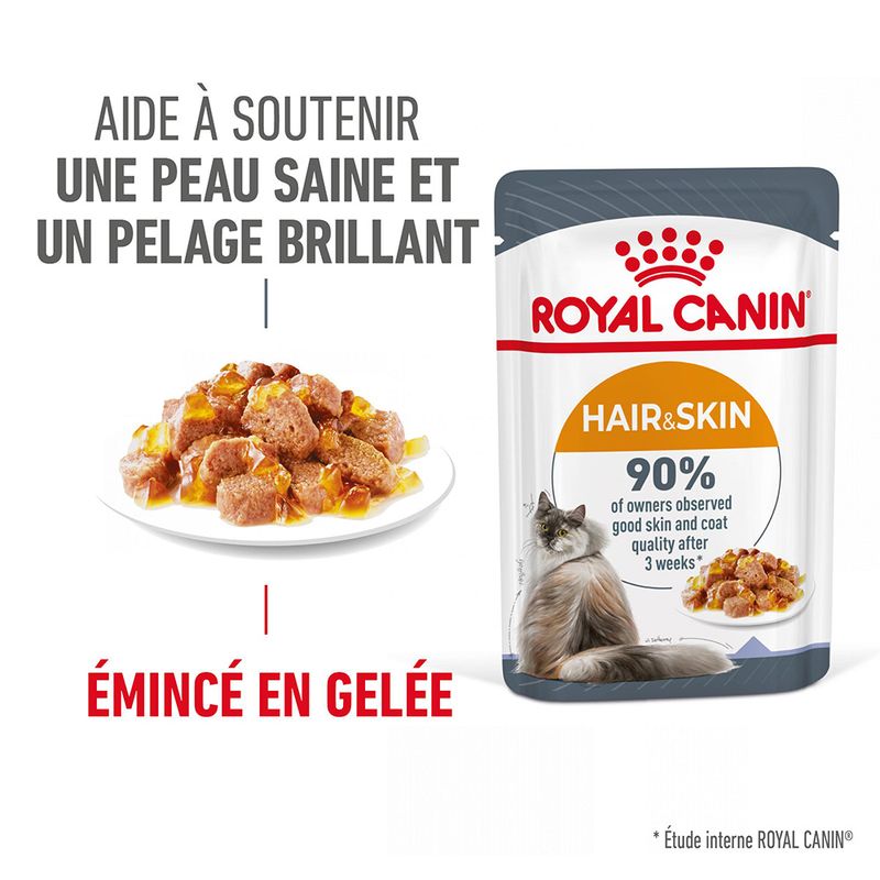 Royal Canin Hair & Skin Care en gelée pour chat