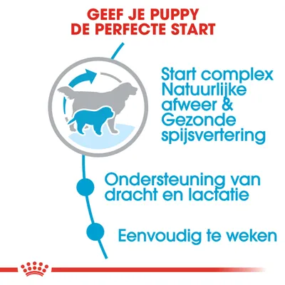 Geef je puppy de perfecte start. Start complex, natuurlijke afweer & gezonde spijsvertering. Ondersteuning van dracht en lactatie. Eenvoudig te weken.