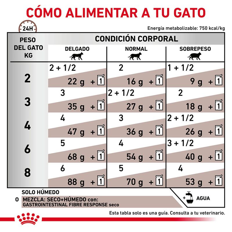 Royal Canin Veterinary Feline Gastrointestinal Fiber Response en salsa