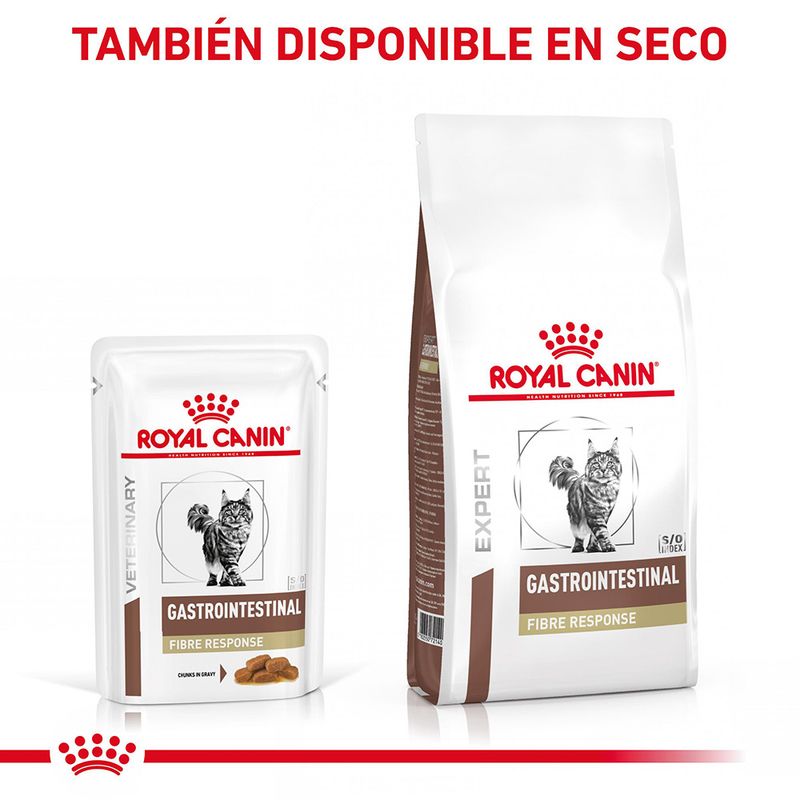 Royal Canin Veterinary Feline Gastrointestinal Fiber Response en salsa