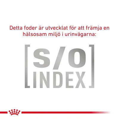 Detta foder är utvecklat för att främja en hälsosam miljö i urinvägarna: [s/o] INDEX