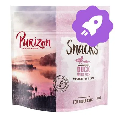 Purizon Snack с уткой и рыбой - без злаков - 40 г