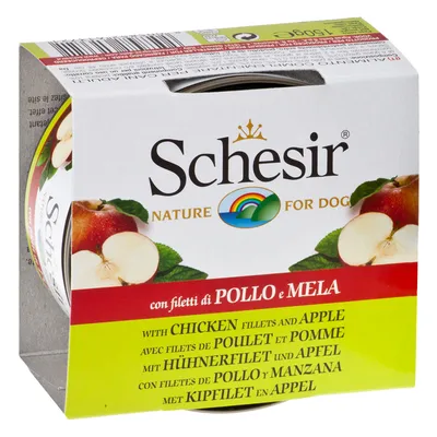 Schesir Nature for Dog, mit Hühnerfilet und Apfel, 150g.