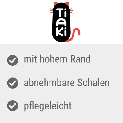 Tiaki. Mit hohem Rand, abnehmbare Schalen, pflegeleicht.