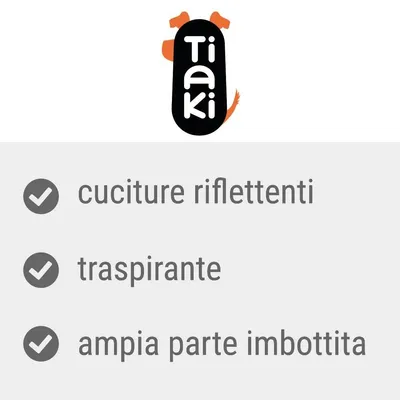 Tiaki, cuciture rifrangenti, traspirante, ampia parte imbottita